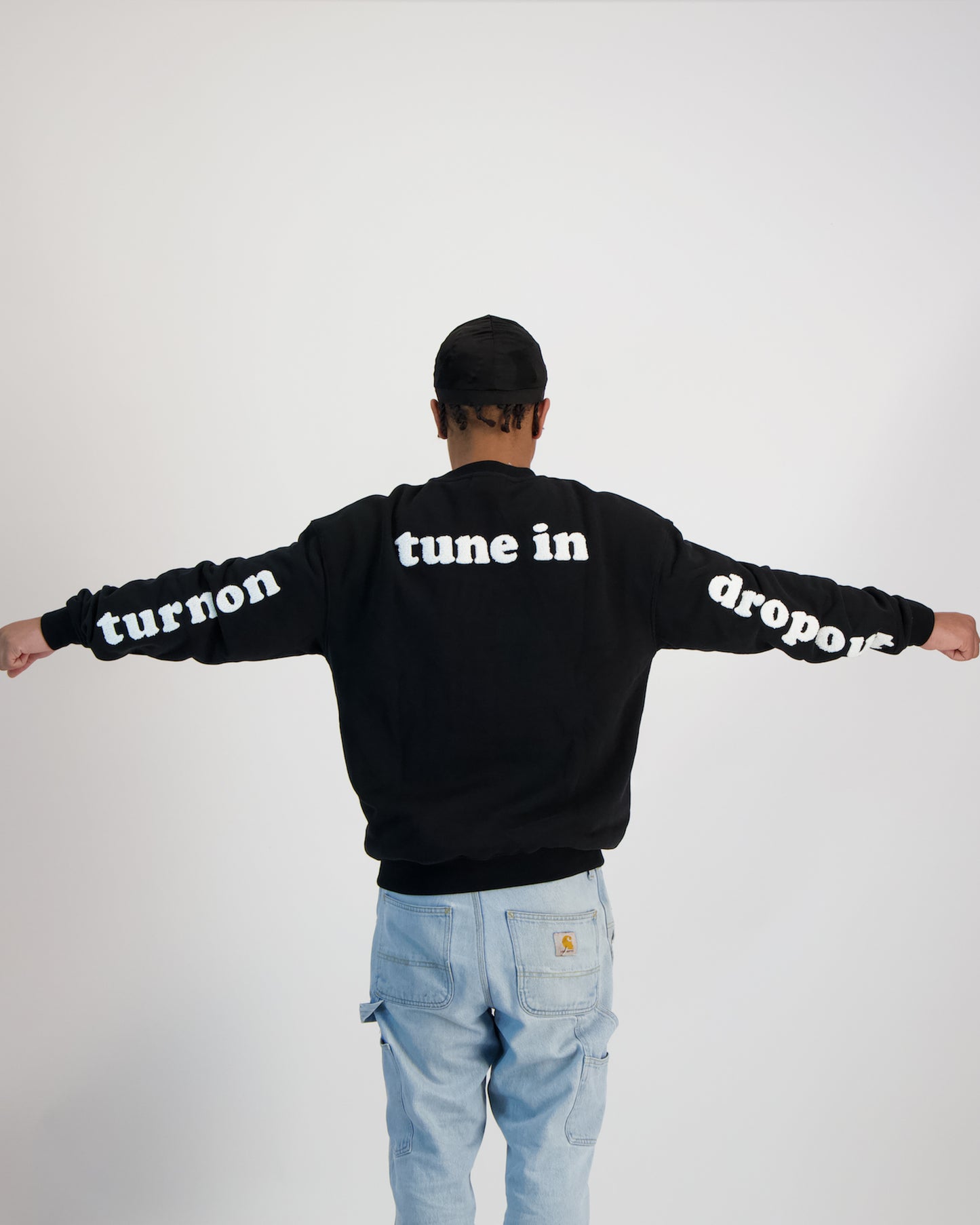 Model wearing Sauce Longsleeve Shot fom the Back