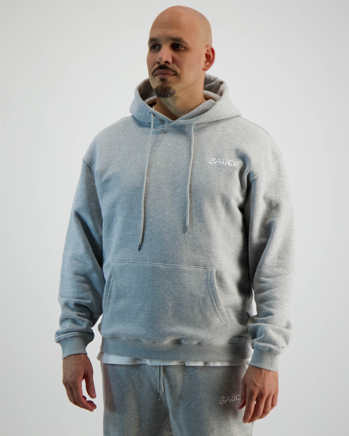 Sauce Tracksuit Hoodie in Grey