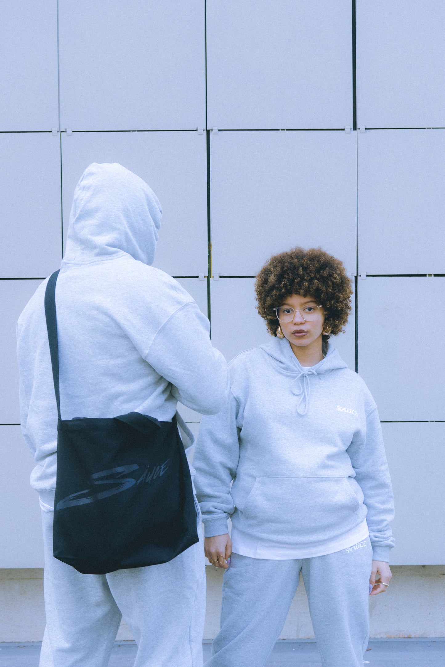 Sauce Tote Bag and two Models