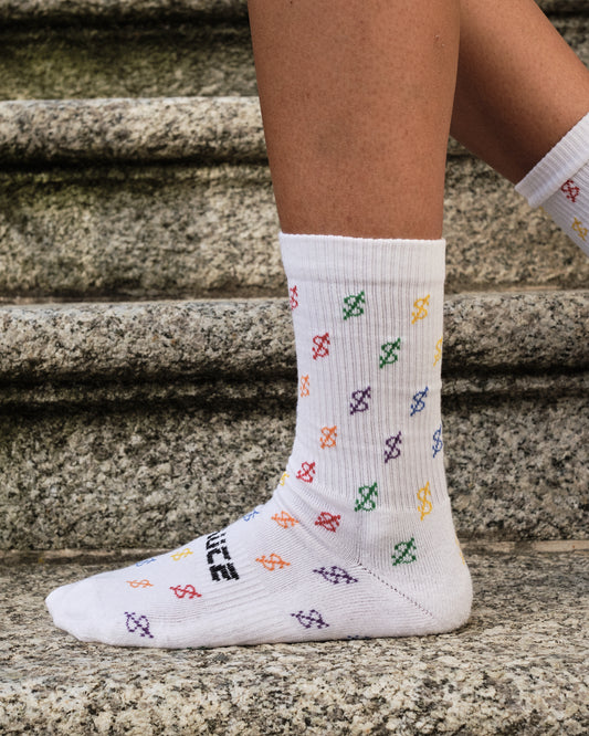 A sauce Model wearing Socks