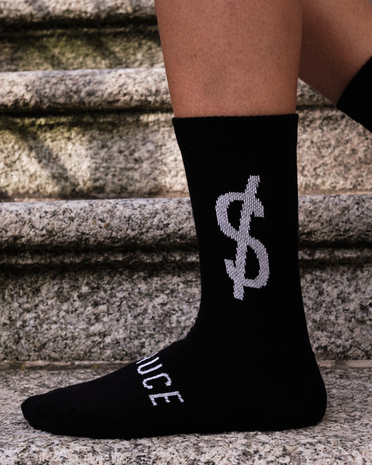 A sauce Model wearing Socks