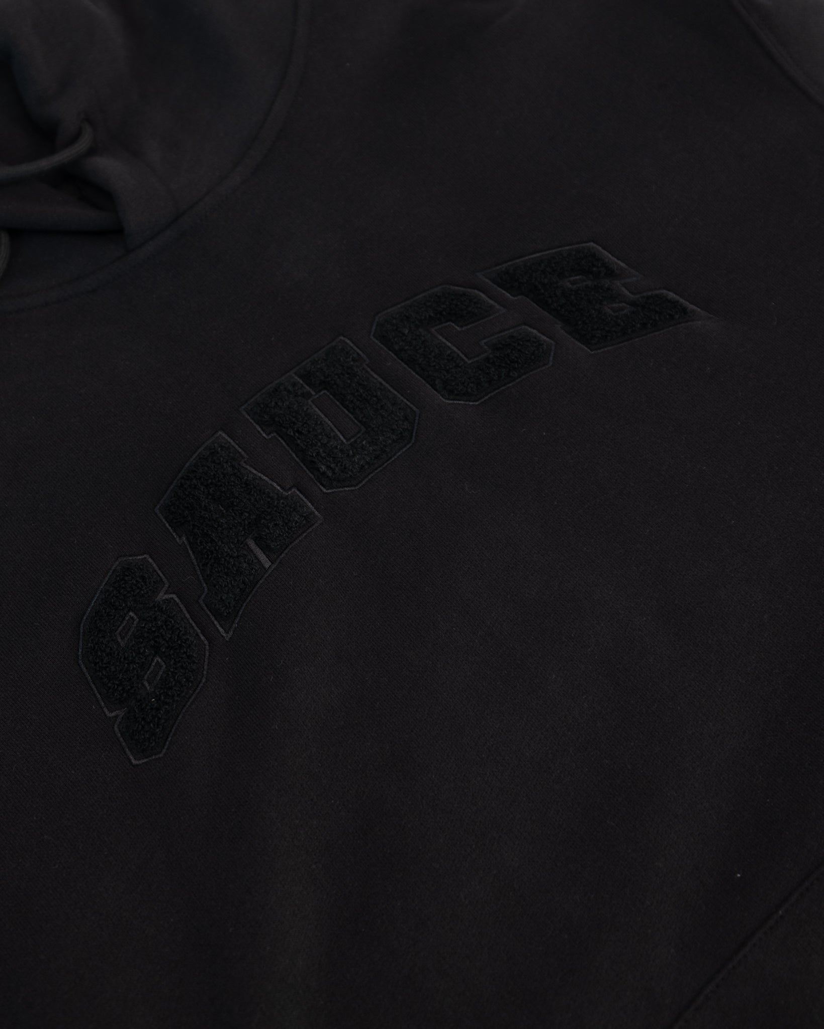 A black Sauce Hoodie