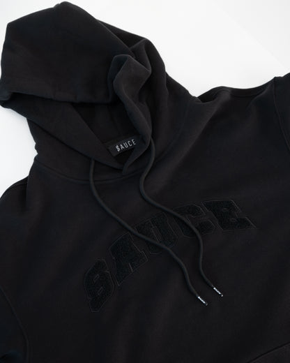 A close-up shot of a Sauce Hoodie