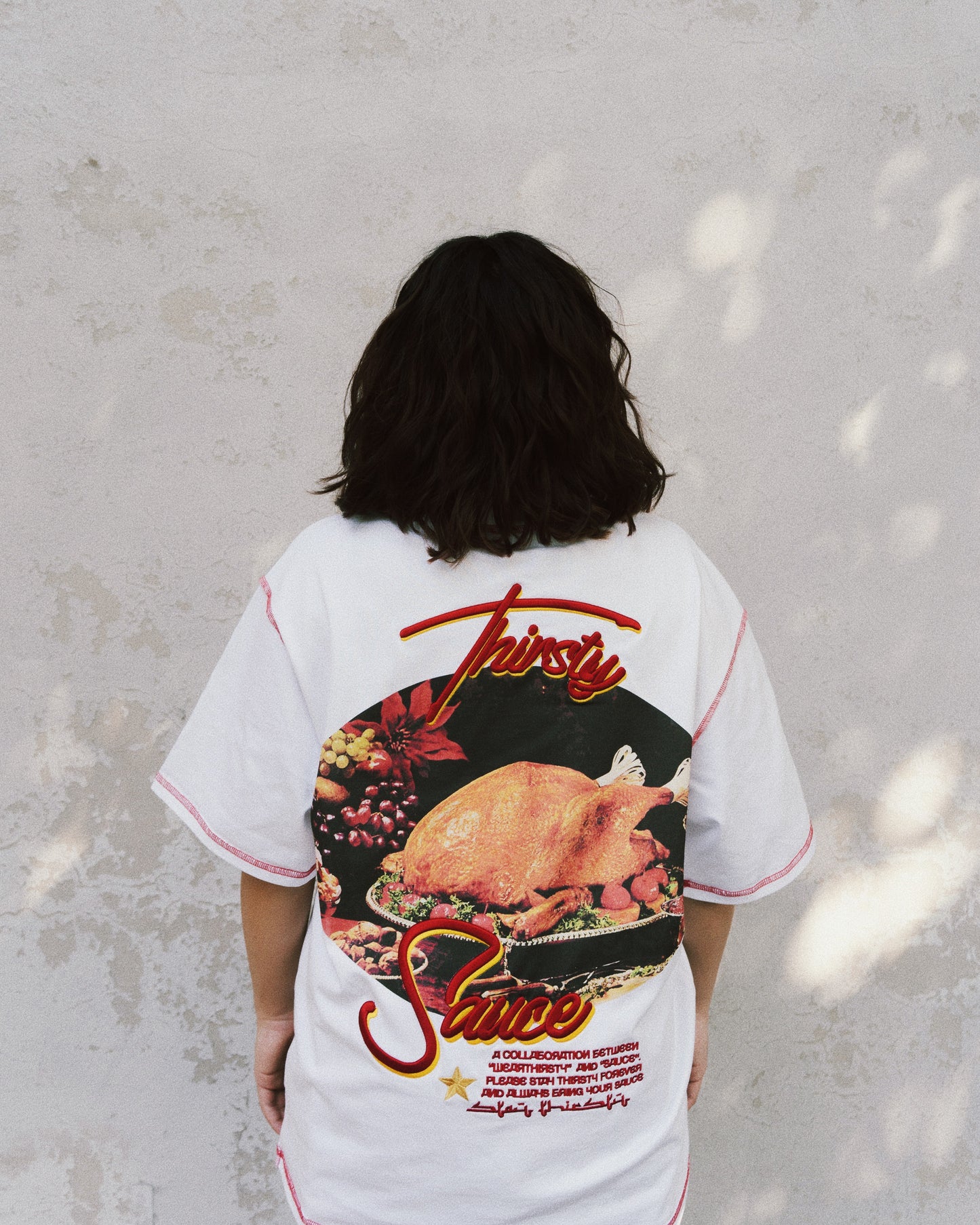 A Sauce Photoshoot Outdoor with a Female Model