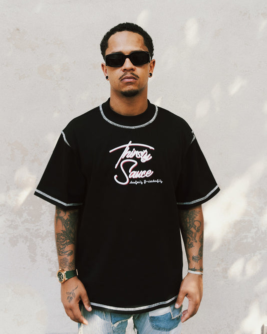 A Sauce Photoshoot with a Model